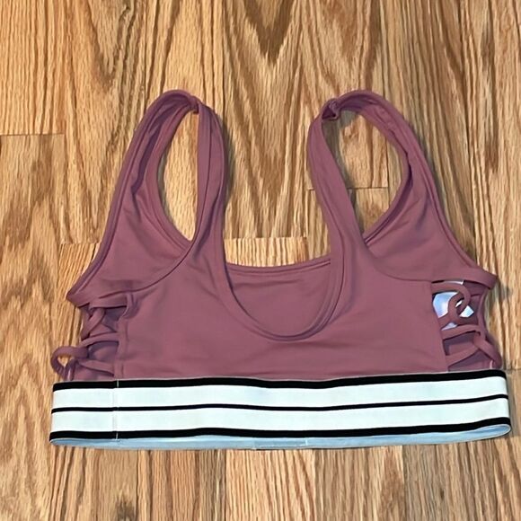 PINK Sports Bra, Rose, Ultimate Unlined, Small - Picture 3 of 5